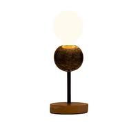 Pauleen 48191 Lampe à poser Marble Dream 20 watts max. noir, bois, marbre, bois E27