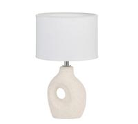 Pauleen Lam À Poser Pure Crush Max20w E14 H29cm Tissu/Céramiq Crème/Beige 230v