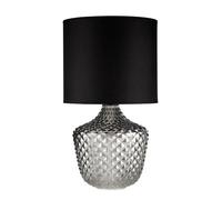 Pauleen Lampe À Poser Brilliant Jewel Max20w E27 Verre/Tissu Ver Fumé/Nr 230v