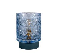 Pauleen Lampe À Poser Chic Glamour E14 15lm 2700k Pile Min Ver/Métal Bleu
