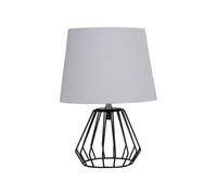 Pauleen Lampe À Poser Shiny Diamond Max20w E27 H32cm Tissu/Alu Gris/Nr 230v