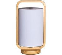 Pauleen Lamp À Poser Woody Charm Max20w E27 H32cm Bois/Tissu Bois/Blanc 230v