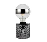 Pauleen Lampe à poser Crystal Smoke E27 max. 20 W Verre fumé 230V