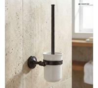 PaulGurkes Brosse WC Nostalgie Noir Cuivre Accessoires de salle de bain