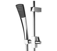 PaulGurkes Ensemble de barre de douche avec douchette et flexible à montage en surface