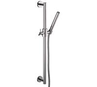PaulGurkes Ensemble de barre de douche murale avec robinet croisé, douchette, flexible