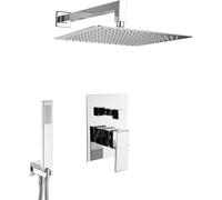 PaulGurkes Ensemble de douche encastré 30cm avec douche pluie