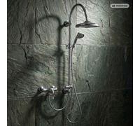 PaulGurkes Ensemble de Douche Mural Rétro Chrom Système Série GAIA