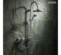 PaulGurkes Ensemble de Douche Mural Rétro Chrom Système Série GAIA