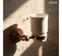 PaulGurkes Gobelet à dents en cuivre Nostalgie Accessoires de salle de bain en céramique