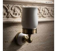 PaulGurkes Gobelet à dents rétro en bronze style campagne