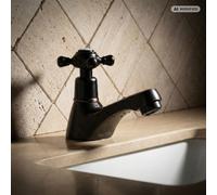 PaulGurkes Robinet d'eau froide Nostalgie Noir Retro