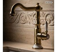 PaulGurkes Robinet Nostalgie en Laiton pour Lavabo et Cuisine