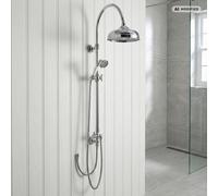 PaulGurkes Système de Douche 25cm Retro Douche Plafonnier Antik Pivotant sans Robinetterie