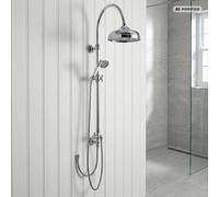 PaulGurkes Système de Douche 25cm Retro Douche Plafonnier Antik Pivotant sans Robinetterie