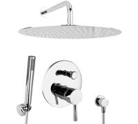 PaulGurkes Système de douche 40 cm Ensemble de douche pluie encastré Douche ronde