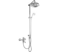PaulGurkes Système de douche mural pour baignoires avec douche pluie Nostalgie Retro
