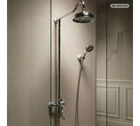PaulGurkes Système de Douche Nostalgique Set Douche Plafond Retro Style Campagnard 3 Voies