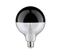 Modern Classic Edition Standard 230 V Globe LED Calotte réflectrice E27 G125 600lm 6,5W 2700K gradable Calotte réflectrice en chrome noir Calotte réflectrice en chrome noir G