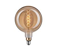 Paulmann 28868 Lampe LED 1879 BigGlobe Filament Blanc chaud 400lm 7 watts gradable Doré Vintage 1800K E27 ampoule