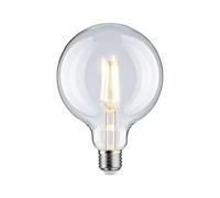 Paulmann 28971 Ampoule LED Globe à filament, G125, 9 W, style classique, opale, 2 700 K, blanc chaud, culot E27