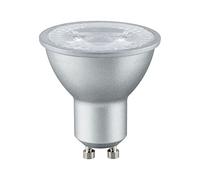 Paulmann 28975 Standard 230V réflecteur LED GU10 230V Pack de 1 4W 230lm 51mm Alu plastique 2700K - Ampoule Blanc chaud, Aluminium