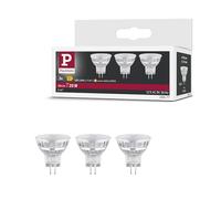 Paulmann 28977 Standard 12 V réflecteur LED GU4 12 V Pack de 3 3x1,8W 3x184lm 35 mm Argent Verre 2700K - Ampoule Blanc chaud