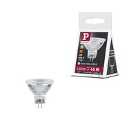 Paulmann 28979 Standard 12 V réflecteur LED GU5,3 12 V 6,5W 530lm 50 mm Argent Verre 2700K - Ampoule Blanc chaud