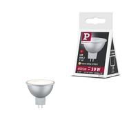 Paulmann 28980 Standard 12 V réflecteur LED GU5,3 12 V 6W 450lm 50 mm Chrome plastique 2700K - Ampoule Blanc chaud