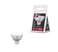 Paulmann 28981 Standard 12V réflecteur LED GU5,3 12V 6,5W 570lm 50 mm Chrome plastique 2700K - Ampoule Blanc chaud