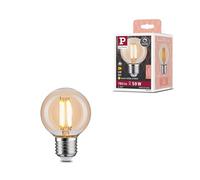 Paulmann 28986 Filament 230V Globe LED G60 E27 7W 230V 780lm gradable 60 mm Doré Verre 2700K - Ampoule Blanc chaud