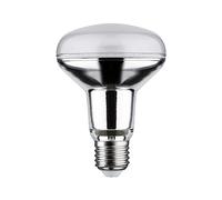 Paulmann 29053 Standard 230V Réflecteur LED R80 230V 6,5W 500lm 80mm Argent Verre 2700K - Blanc chaud E27