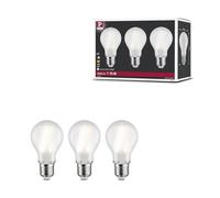Paulmann 29093 Filament 230V LED poirette E27 pack de 3 3x9W 3x1055lm 60 mm Dépoli Verre 4000K