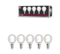 Paulmann 29098 Filament 230V LED sphérique E14 pack de 5 5x4,8W 5x470lm 45 mm Dépoli Verre 4000K