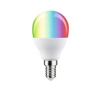 Paulmann 29150 Standard 230 V Smart Home Zigbee LED sphérique E14 470lm 5W RGBW+ gradable Dépoli ampoule