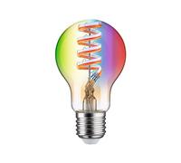 Paulmann 29156 Filament 230V Smart Home Zigbee LED ampoule E27 470lm 6,3W RGBW+ gradable Doré ampoule