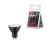 Paulmann 29166 Réflecteur LED Standard 230 V GU10 750lm 8W 2700 K gradable Noir mat 36° ampoule RAL9004