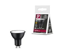 Paulmann 29167 Réflecteur LED Standard 230 V GU10 750lm 8W 4000 K gradable Noir mat 36° ampoule RAL9004