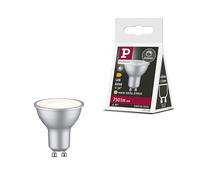 Paulmann 29168 Réflecteur LED Standard 230 V GU10 750lm 8W 2700 K gradable Chrome mat 36° ampoule