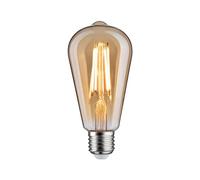 Paulmann 29188 Filament 1879 230 V 3-Step-Dim LED cylindrique Rustika E27 3 Step Dim 470lm 6W 1800 K gradable Doré ampoule