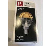 Paulmann 302.20 Décor Trophene Verre miroir E14 25W Dimmable Or