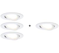 Paulmann 4064161325842 Nova Spot encastrable jeu de 4 LED LED 24 W blanc mat