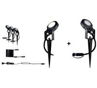 Paulmann 4064161325880 Système d'éclairage Plug&Shine kit de démarrage pour projecteur de jardin à LED jeu de 4 LED 24 W blanc