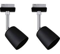 Paulmann 41303 Système déclairage sur rail HT URail GU10 10 W LED noir (mat), chrome