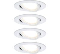 Paulmann 41307 Nova Coin Spot encastrable jeu de 4 LED LED 24 W blanc mat