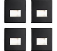 Paulmann 41308 Edge Applique à LED encastrable jeu de 4 LED LED noir (mat)