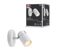 Paulmann Applique salle de bain Zyli - GU10 10 W IP44 230 V dimmable Blanc/Chrome