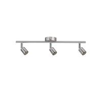 Paulmann 66745 Carolina Spot sans ampoule max. 3 x 10 W Nickel mat GU10