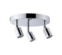 Paulmann Spot plafonnier Carolina IP44 GU10 230V max. 3x10W dimmable Chrome
