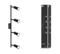 Paulmann 66758 projecteur Carolina 4 flammes max. 4x10 watts plafonnier Noir mat spot Métal GU10